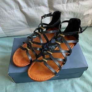 Black Universal thread gladiator sandals - Target